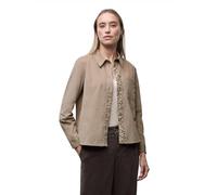 Street One Cordbluse Langarm mit Tapedetails im Leo-Look Beige Gr. 38