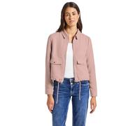 Cordjacke STREET ONE, Damen, Gr. 42, rosa (faded rose), Web, Obermaterial: 100% Polyester. Futter: 100% Polyester, unifarben, casual, regular fit normal, Langarm Bündchen, Jacken, mit Zipper (23992115