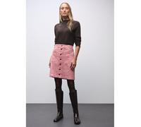 Minirock STREET ONE, Damen, Gr. 44, powder pink, Web, 82% Baumwolle, 16% Polyester, 2% Elasthan, unifarben, normal ca. Mitte Oberschenkel, Röcke (19416353-44) powder pink