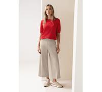 Street One - Wide Leg Hose im Casual Fit beige - Gr. - 26