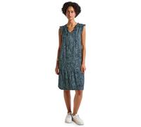 STREET ONE Damen 1408780 Gemustertes Tunika-Kleid, Deepwater Blue, 38