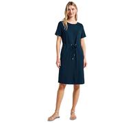 STREET ONE Damen 1408928 Jersey-Kleid mit Tunnelzug, Tide Blue, 40
