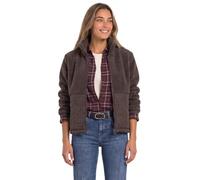 Fellimitatjacke STREET ONE, Damen, Gr. 40, braun (plummy braun), Stoff;Plüsch, Obermaterial: 100% Polyester. Obermaterial 2: 100% Polyester. Futter: 100% Polyester, unifarben, regular fit normal, hoch