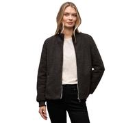 Street One Frauen Teddy-Jacke mit Details in Braun, Gr: 42
