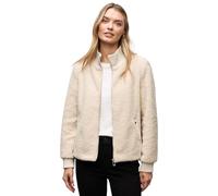 Fellimitatjacke STREET ONE, Damen, Gr. 44, soft fawn beige, Stoff, Obermaterial: 100% Polyester; Futter: 100% Polyester; Strickdetails: 98% Polyester, unifarben, comfort fit normal, hoch geschlossener