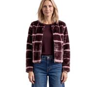 Blouson STREET ONE, Damen, Gr. 36, rosa (rustic rouge), Stoff, Oberstoff: 100% Polyester. Futter: 100% Polyester, Jacquardmuster, normal normal, Rundhals, abgesteppt, Jacken Blouson, mit Karomuster (6