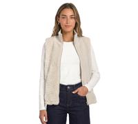 Street One Damen 2200648 Fake Fur Weste mit Strickdetails (1er Pack)