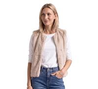 Street One - Weste aus Kunstfell beige - Gr. - 42
