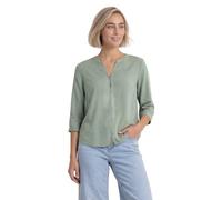 Shirtbluse STREET ONE, Damen, Gr. 46, eucalyptus grün, Stoff, 100% Viskose, unifarben, klassisch normal, Rundhals, Bündchen, Blusen, mit 3/4 Ärmeln (31953807-46) eucalyptus grün