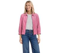 Cordjacke STREET ONE, Damen, Gr. 34, blush berry, Cord, 90% Polyester, 8% Polyamid, 2% Elasthan, unifarben, normal normal, V-Ausschnitt, abgesteppt, Jacken, in Cord-Optik (86092828-34) blush berry