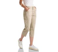 Street One Damen 3/4 Satin Hose mit Taschen A378876
