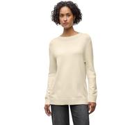 Strickpullover STREET ONE, Damen, Gr. 40, soft beige, Strick, Obermaterial: 30% Polyester, 27% Polyacryl, 23% Polyamid, 20% Viskose, unifarben, regular fit normal, ohne Ausschnitt, Rollkante, Pullover