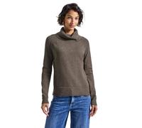 Street One Damen 3015724 Pullover mit Stehkragen, Nomad Brown Mel, 38