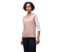 Pullunder STREET ONE, Damen, Gr. 36, faded rose meliert, Stoff, 30% Polyester, 27% Polyacryl, 23% Polyamid, 20% Viskose, unifarben, normal normal, Rundhals, abgesteppt, Pullover, aus softem Materialmi
