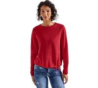 Street One Damen 3016853 Rundhals Sweatshirt, Racing red, 40
