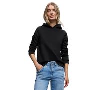 Street One Frauen Sweatshirt mit Kapuze in Schwarz, Gr: 38