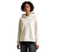 Hoodie STREET ONE, Damen, Gr. 34, soft beige, Sweatware, 60% Baumwolle, 40% Polyester, unifarben, normal, ohne Ausschnitt, Rippbündchen, Sweatshirts, im soften Baumwoll-Mix (76498417-34) soft beige
