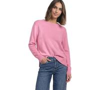 Strickpullover STREET ONE, Damen, Gr. 40, warm blush meliert, Web, 37% Baumwolle, 34% Polyacryl, 26% Polyester, 3% Elasthan, unifarben, normal normal, U-Boot-Ausschnitt, Rippbündchen, Pullover Strickp