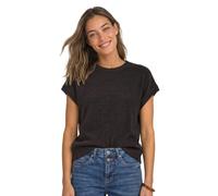 Pullunder STREET ONE, Damen, Gr. 38, braun (schwarz coffee), Web, 65% Baumwolle, 35% Polyamid, unifarben, comfort fit normal, Rundhals, Rippbündchen, Pullover Pullunder, mit Rundhalsausschnitt (368506