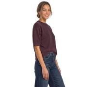 Street One - 3/4-Arm Pullover mit Rundhals rustic rouge mel. - Gr. - 38