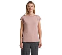 Street One Frauen Shirt mit Ripp-Detail in Rosa, Gr: 44