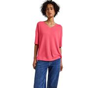 Street One Strick-Look V-Neck T-Shirt Almond Coral 38