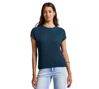 STREET ONE Damen 3226124 Strukturmix Shirt, Tide Blue, 42