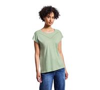 Street One Damen 3226375 Shirt mit Deko-Tape, Soft Jade Green, 44
