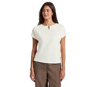 STREET ONE Damen 3226600 Shirt mit Cut-Out, Off White, 44