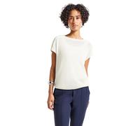 STREET ONE Damen 3227291 Strick-Look T-Shirt, Off White, 42