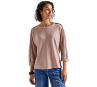 Street One - Shirt mit Galonstreifen pink - Gr. - 42