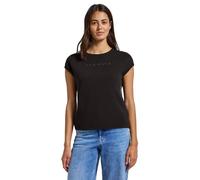 Street One T-Shirt mit Glitzerdetails deep Roast Brown 42