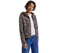 Street One Frauen Teddy Jacke mit Kapuze in Braun, Gr: 38
