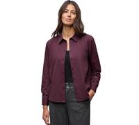 Street One Damen 3412427 Hemdbluse in Unifarbe, Jazz Berry, 38