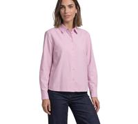 Langarmbluse STREET ONE, Damen, Gr. 44, rosa (vintage blush), Web, 100% Baumwolle, unifarben, klassisch normal, V-Ausschnitt, Bündchen, Blusen, aus reiner Baumwolle (68636937-44) vintage blush