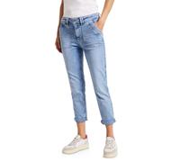 STREET ONE Damen 3716901 Cargo Jeans im Loose Fit, Ultra Bleach Random Washed, 28W x 28L