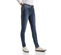 Street One Frauen Slim Fit Jeans in Blau, Gr: 27
