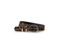 Ledergürtel STREET ONE, Damen, Gr. 90, braun (cognac), Stoff, 100% Rindsleder, Gürtel Ledergürtel, mit Leomuster (70145232-90) cognac