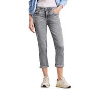 Comfort-fit-Jeans STREET ONE, Herren, Gr. 27, Länge 26, light grau random wash, Jeans, 85% Baumwolle, 9% Polyester, 4% Elastomultiester, 2% Elasthan, unifarben, 7/8-Länge, Jeans, Middle Waist (1081616