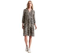 Street One Damen A144493 Gemustertes Tunika-Kleid, Schwarz, 36