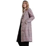 STREET ONE Damen A201957 Karierter Mantel, Berry Brown, 44