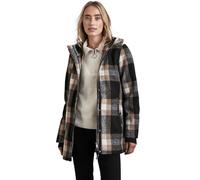 STREET ONE Damen A201963 Karierte Jacke, Black, 40