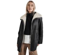 STREET ONE Damen A201979 Leder-Look Jacke, Black, 40