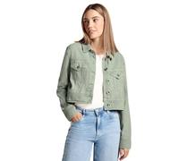 Jeansjacke STREET ONE Gr. 44, grün (moss green heavy washed) Damen Jacken Jeansjacken mit Brusttaschen (54341741-44)
