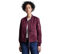 STREET ONE Damen A212465 Seidig glänzender Blouson, Mulberry red, 40