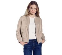 STREET ONE Damen A212605 Satin Blouson, Safari beige, 46