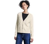 STREET ONE Damen A253911 Cardigan Mit Struktur, Soft Beige, 46 EU