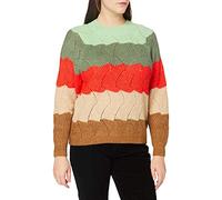 STREET ONE Damen A301303 Pullover, Dark Classy Camel Melange, 44