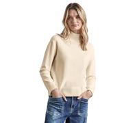 Strickpullover STREET ONE Gr. 46, weiß (cream melange) Damen Pullover (85491464-46) cream weiß melange