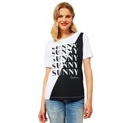 STREET ONE Damen A318190 Sommershirt, White, 40